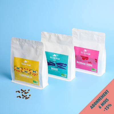 Abonnement 6 mois cafés de spécialité bio