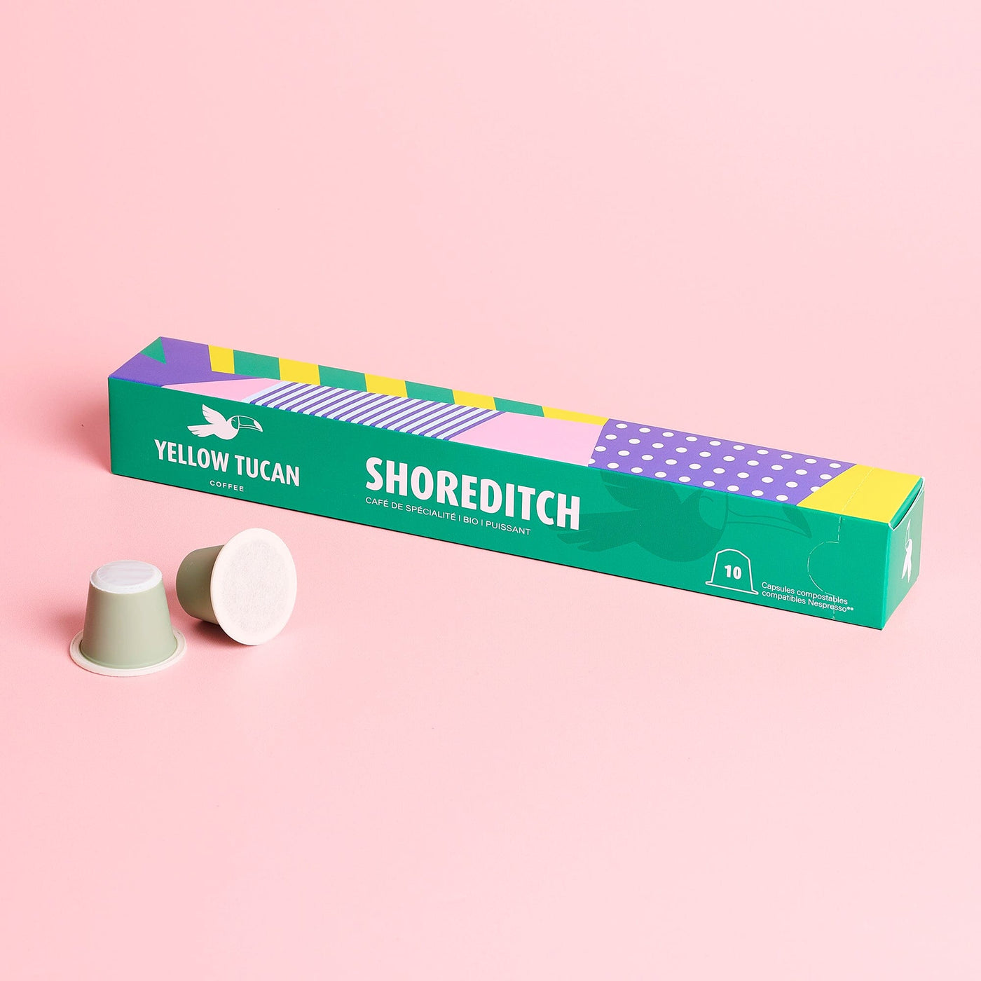 Capsules de café bio Shoreditch Yellow Tucan 