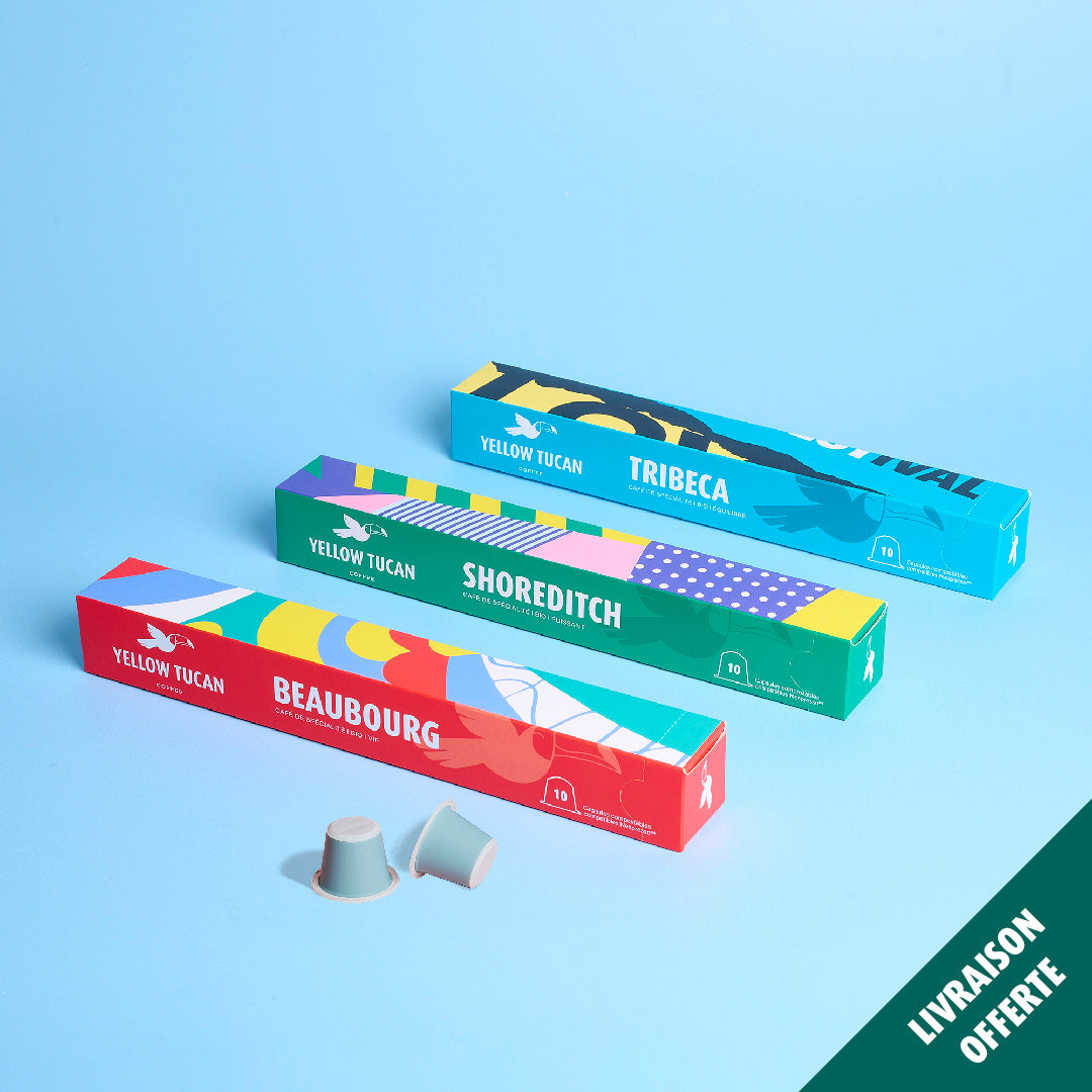 Box d'essai capsules de cafés bio